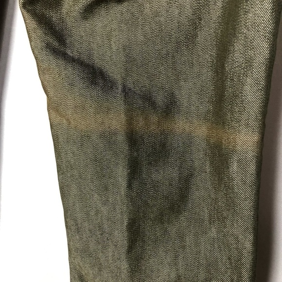 Calvin Klein Green Y2K Classic 5 Pocket Jean Punch Metal Straight Leg Denim 4 - Picture 8 of 8